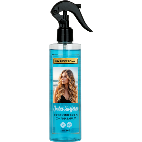 Ondas Surferas con algas azules